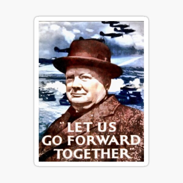 let-us-go-forward-together-sticker-for-sale-by-dm-pictures-redbubble