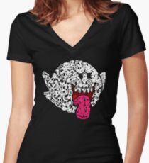 Boo - Never Look Away Women's Fitted V-Neck T-Shirt