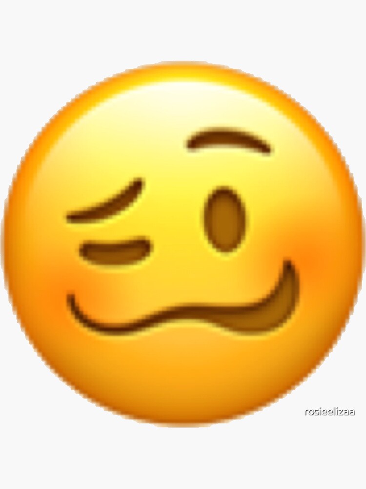 "Quirky emoji" Sticker for Sale by rosieelizaa Redbubble