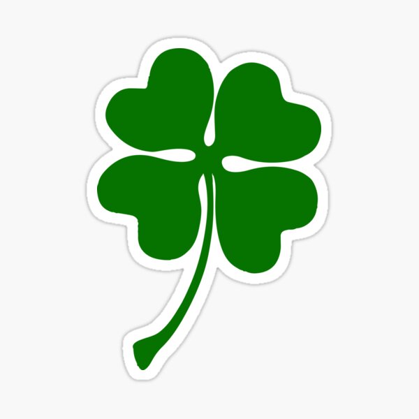 four leaf clover Sticker