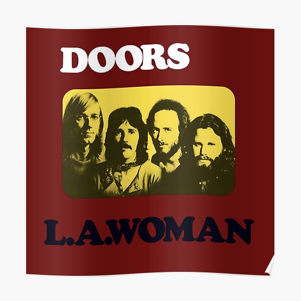 Doors L.A Woman Mixed Text Poster