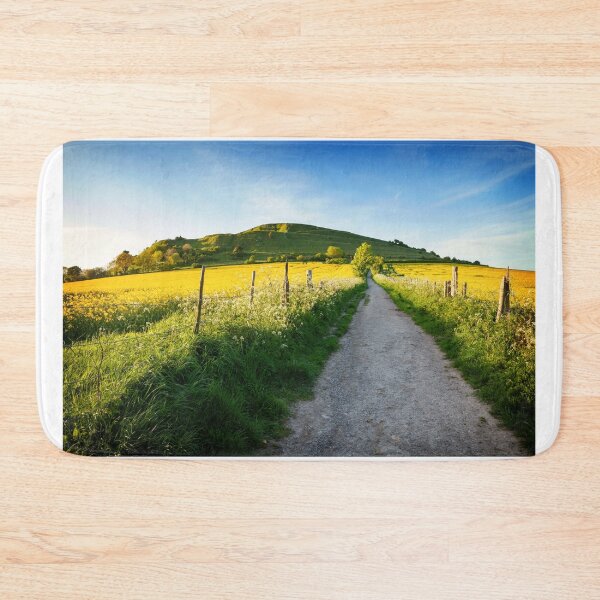 Item preview, Rapeseed surrounds the pathway at Cley Hill in Wiltshire designed and sold by Victoria Ashman.