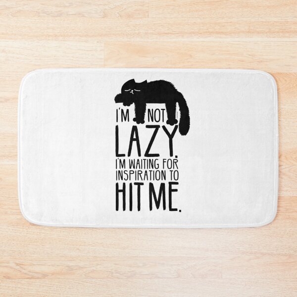 Item preview, Lazy Cat Quote designed and sold by catsandmore.