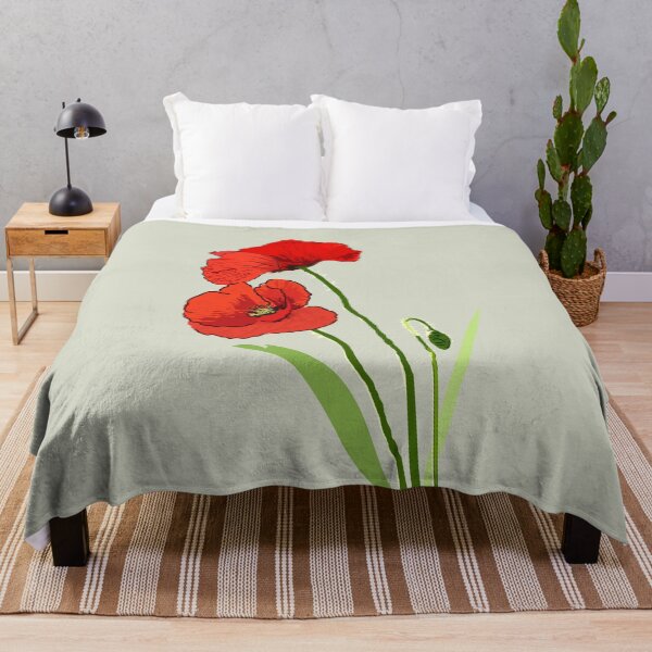 Item preview, Red poppy flower designed and sold by Emi Yañez.