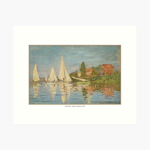  Claude Monet - Regatta at Argenteuil (1872) Art Print
