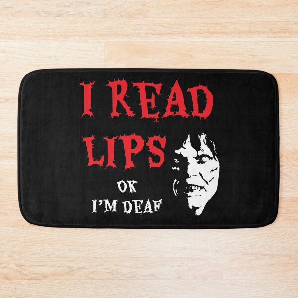 Item preview, I Read Lips Deaf Shirt - Fun Deaf Shirt - Funny Lip Reading Shirt - Horror Deaf Shirt - Deaf Awareness t shirt designed and sold by happygiftideas.