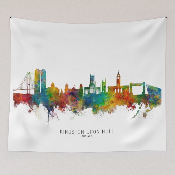Item preview, Kingston upon Hull England Skyline designed and sold by ArtPrints.