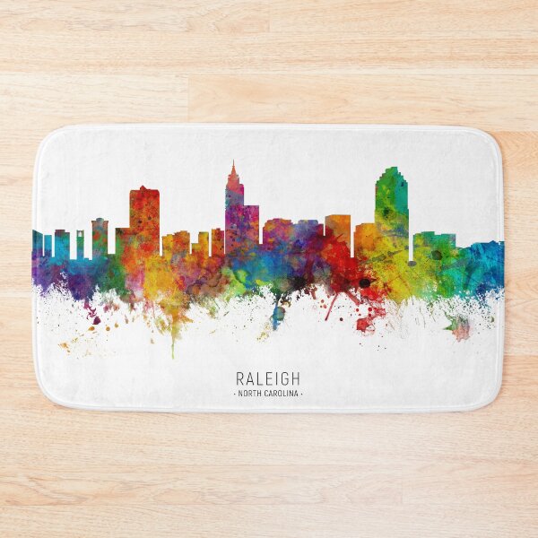 Item preview, Raleigh North Carolina Skyline designed and sold by ArtPrints.