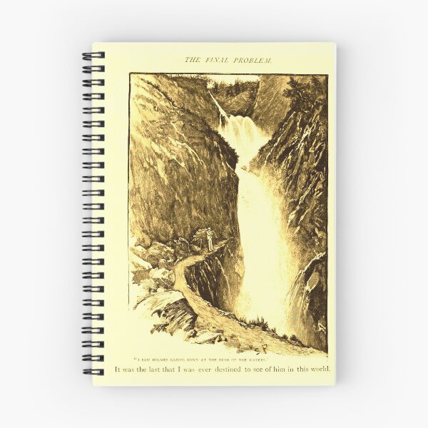 Item preview, Sherlock Holmes - Reichenbach Falls - (Final Problem Vintage Illustration) designed and sold by CrimeLab.
