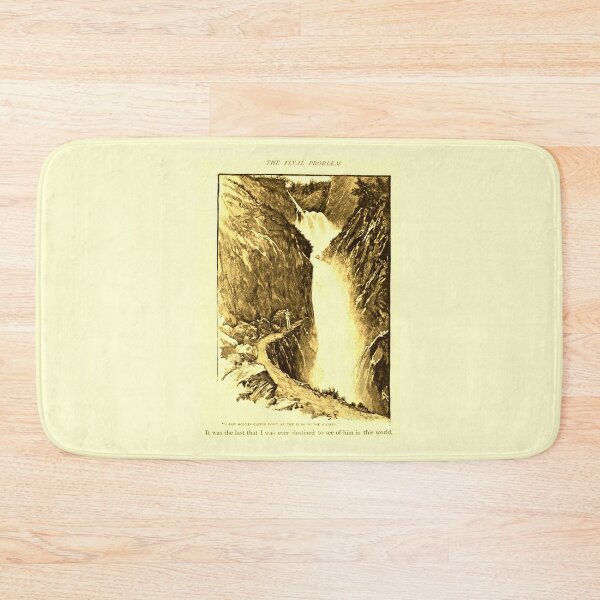 Item preview, Sherlock Holmes - Reichenbach Falls - (Final Problem Vintage Illustration) designed and sold by CrimeLab.