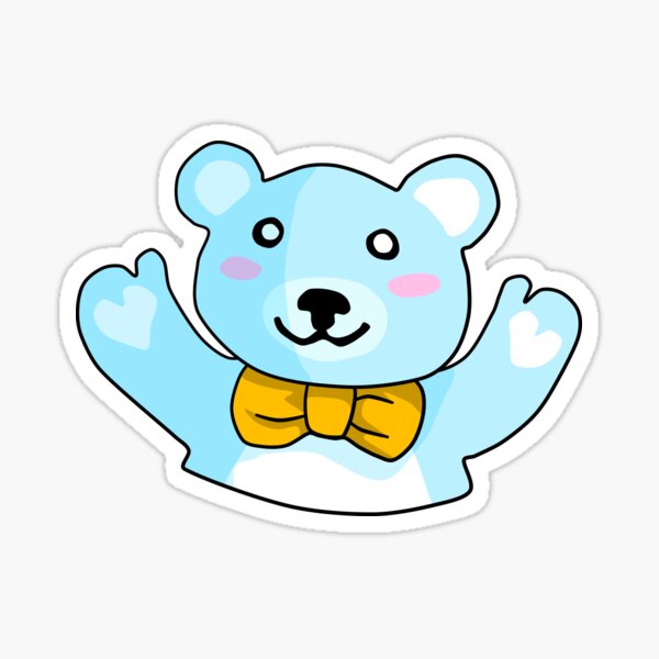 A Hug from a Teddy Bear Sticker
