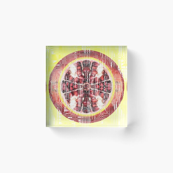 Item preview, Pomegranate design on yellow background designed and sold by Happyoninside.
