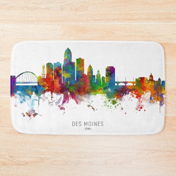 Item preview, Des Moines Iowa Skyline designed and sold by ArtPrints.