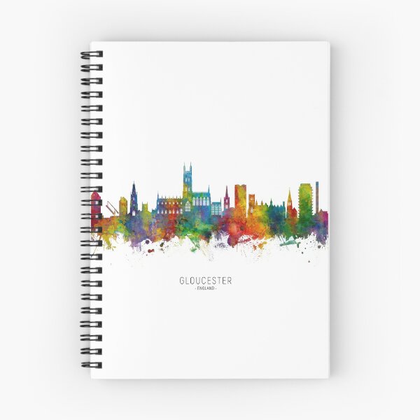Artikelvorschau, Gloucester England Skyline entworfen und verkauft von ArtPrints.