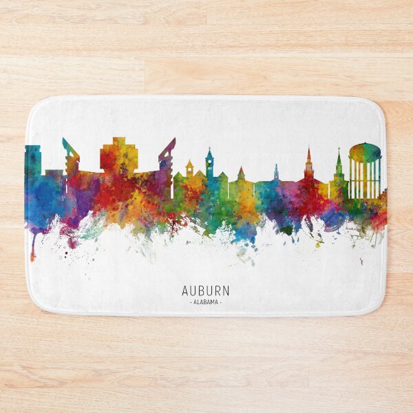 Item preview, Auburn Alabama Skyline designed and sold by ArtPrints.