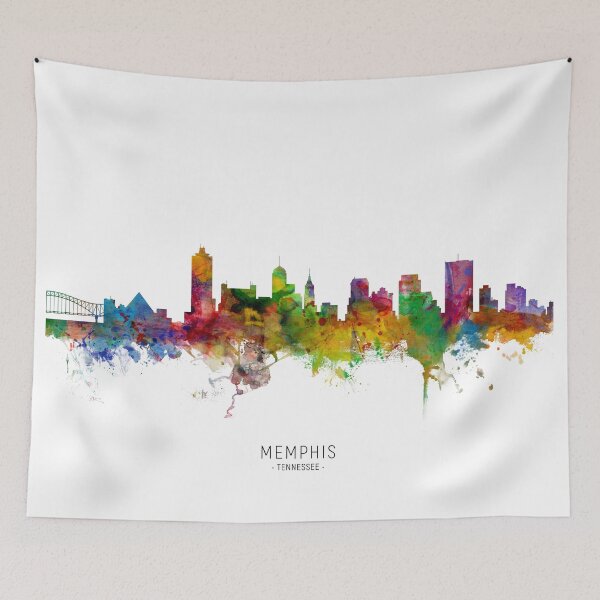 Item preview, Memphis Tennessee Skyline designed and sold by ArtPrints.