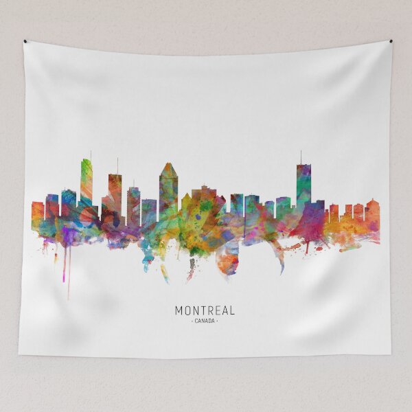 Item preview, Montreal Canada Skyline designed and sold by ArtPrints.