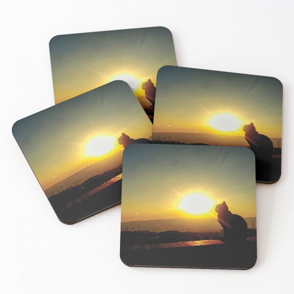Item preview, Amazing Sunset & Black Cat designed and sold by BennEmm.