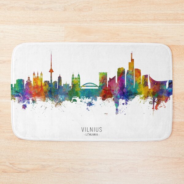 Item preview, Vilnius Lithuania Skyline designed and sold by ArtPrints.