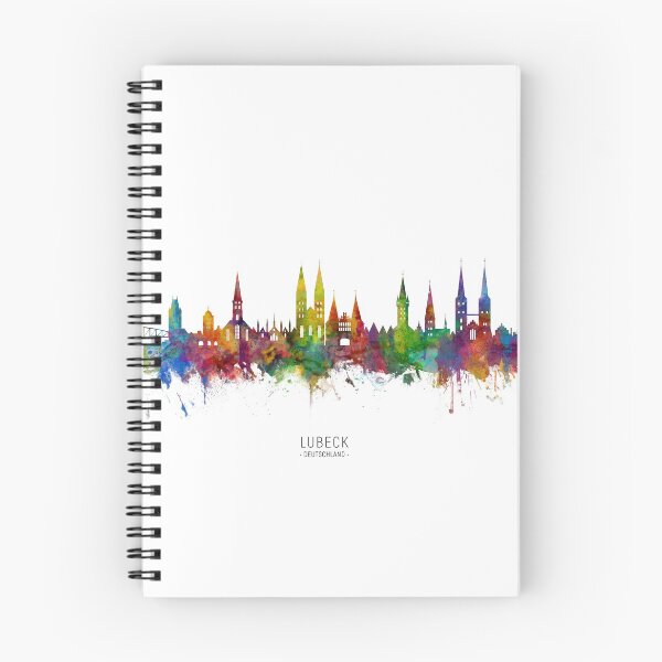 Item preview, Lubeck Germany Skyline designed and sold by ArtPrints.
