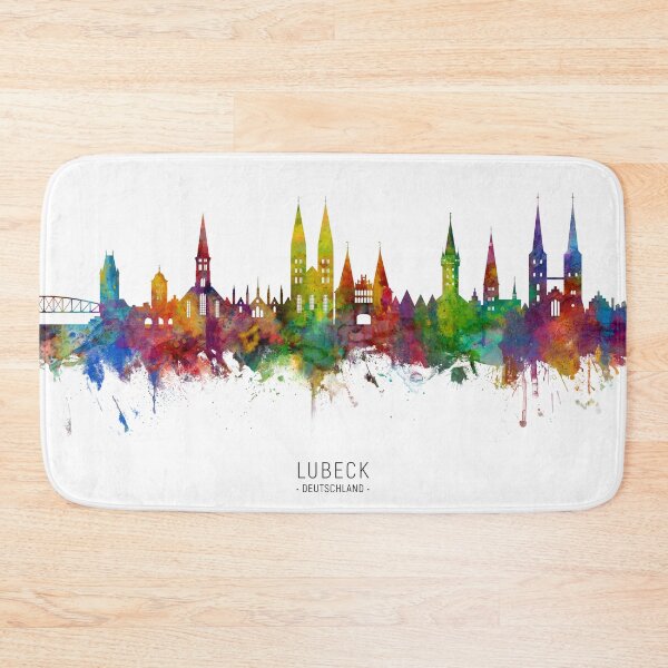Item preview, Lubeck Germany Skyline designed and sold by ArtPrints.