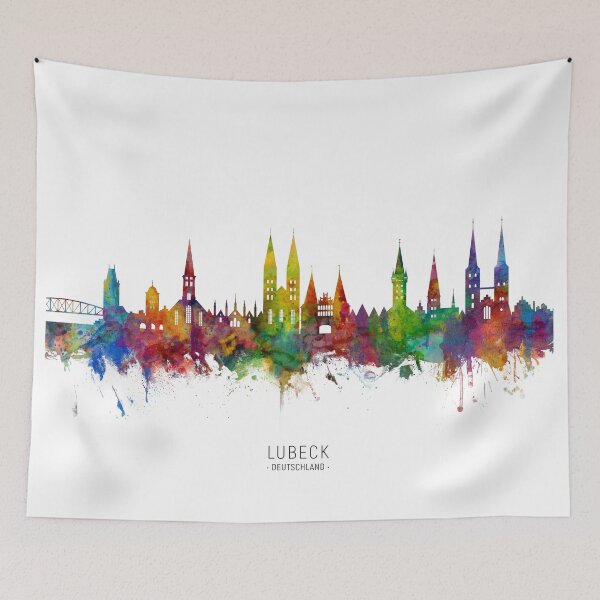 Item preview, Lubeck Germany Skyline designed and sold by ArtPrints.