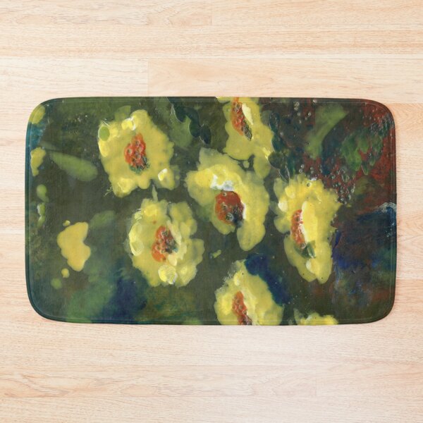 Item preview, Flowers Hanging Over Water Encaustic (Wax) Painting designed and sold by Heatherian.