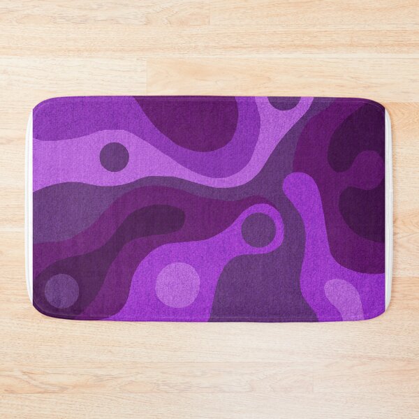 Item preview, Groovy Psychedelic Purple Shag Lava Rug designed and sold by BunnyThePainter.