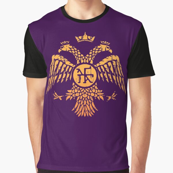 Byzantine Eagle Symbol Flag Graphic T-Shirt