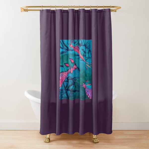 Weedy sea dragons Shower Curtain