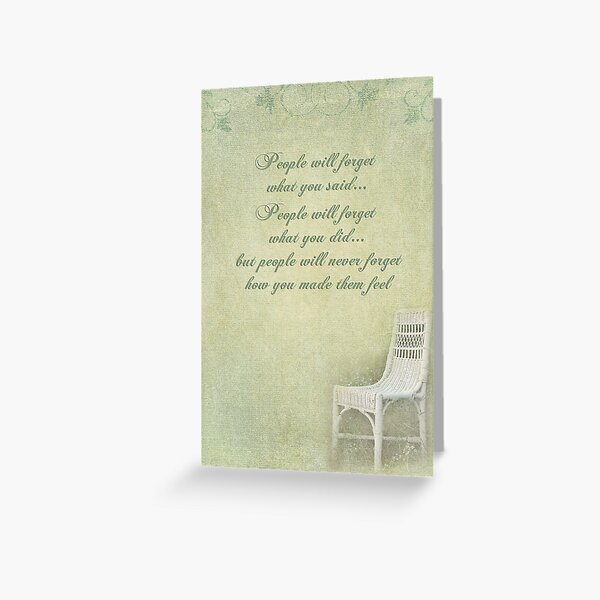 Wicker Chair Greeting Card