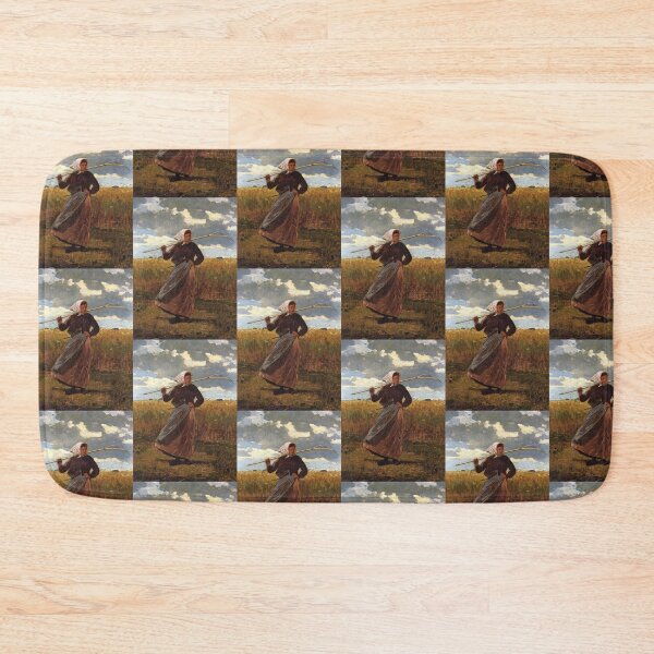 Item preview, Winslow Homer (American artist, 1836-1910) Shepherdess Tending Sheep designed and sold by Vintage Designs +.