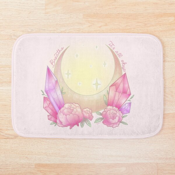 Breathe. it is all okay Bath Mat
