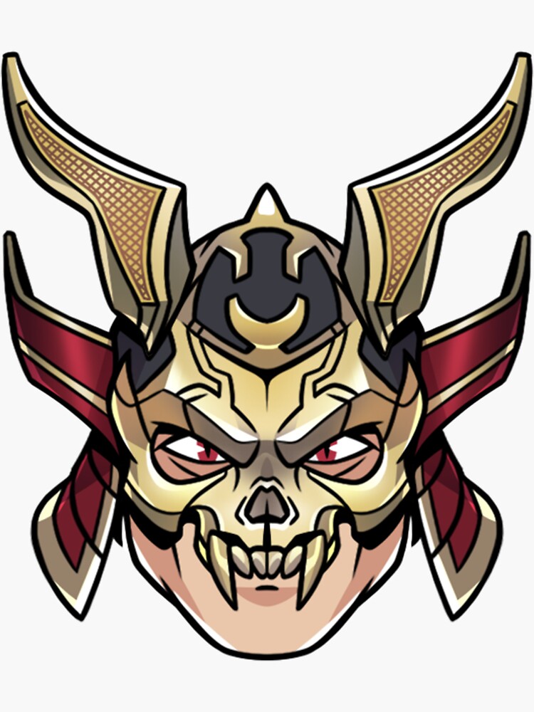 Sticker Face - SHAO KAHN Sticker for Sale by adriancajili