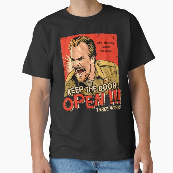 Aperçu de l'œuvre Jim Hopper Keep the Door Open meme créée et vendue par Libou.