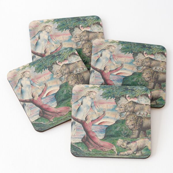 Item preview, William Blake - Dante Running From The Three Beasts   designed and sold by vakashop.