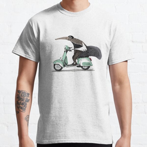 Anteater on a Vespa - Green Classic T-Shirt