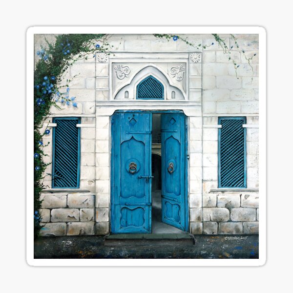 Behind the blue door Sticker