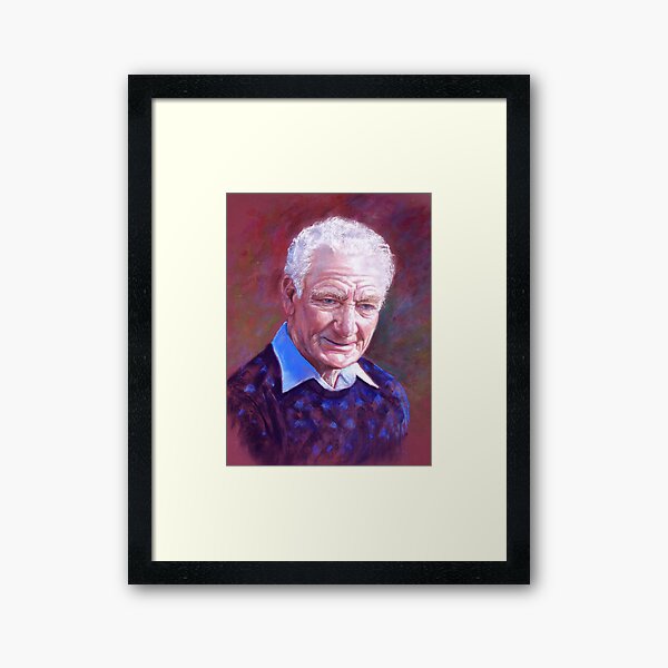 Portrait of Alan Bidstrup Framed Art Print