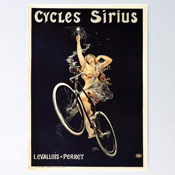 Item preview, Cycles Sirius French Art Nouveau Advertisement Poster by Henri Gray designed and sold by retroposters.
