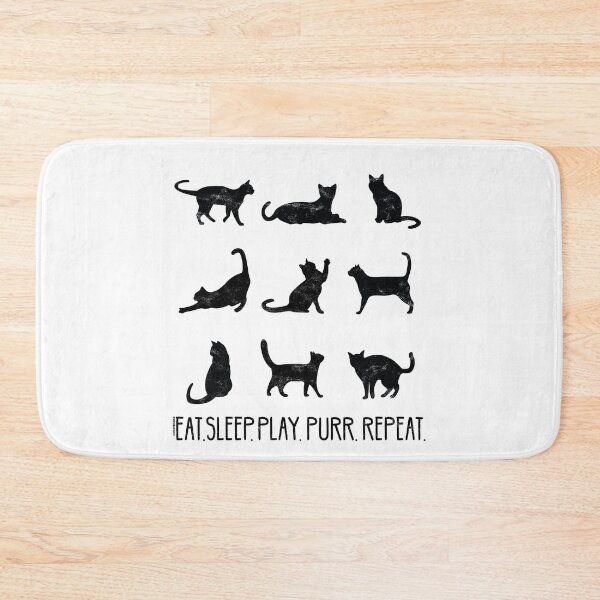 Item preview, EAT SLEEP PLAY Cats designed and sold by catsandmore.