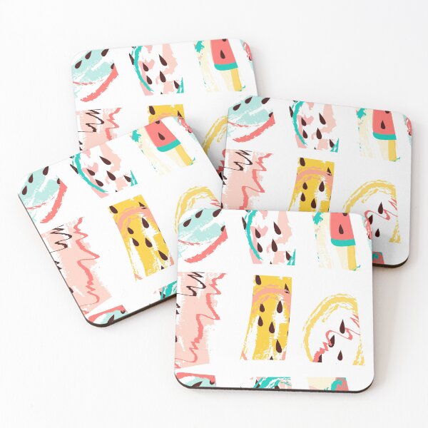 Item preview, Watermelon hand drawn geometry pattern designed and sold by HelgaScand.