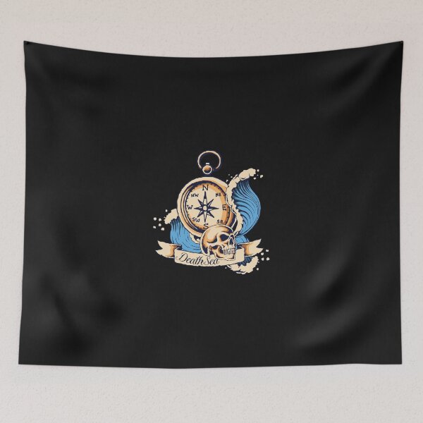 Item preview, Seafaring, Compass, Sailboat, Sailing, Sea, Ocean, Tattoo, Skull designed and sold by DerSenat.