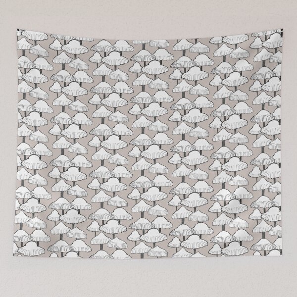 Item preview, White mushrooms designed and sold by crumpsticks.