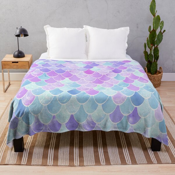 Item preview, Cute Girls Mermaid Scales Pattern, Pink, Purple, Teal designed and sold by meggydesigns.