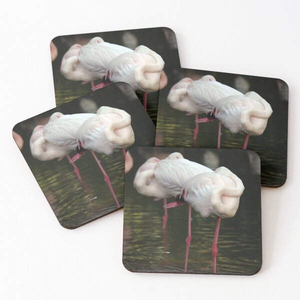 Item preview, flock of sleeping flamingos nature wildlife designed and sold by goceris.