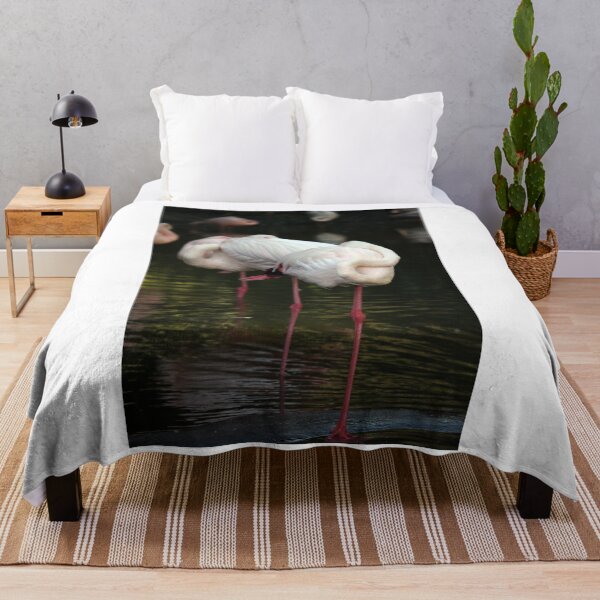 Item preview, flock of sleeping flamingos nature wildlife designed and sold by goceris.