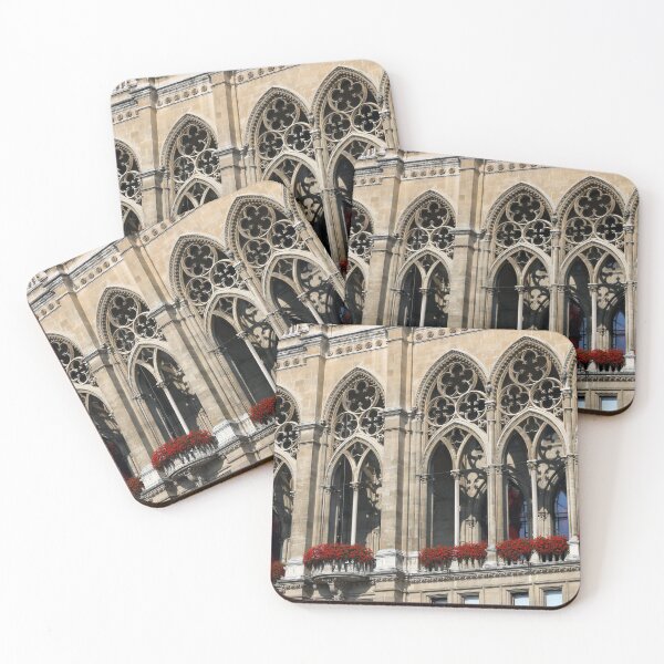 Item preview, Windows and flowers facade Rathaus Vienna Austria designed and sold by goceris.