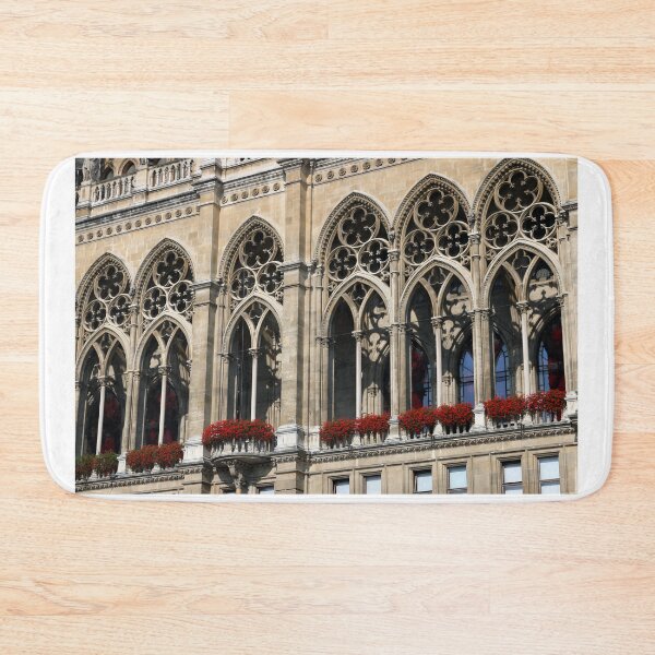Item preview, Windows and flowers facade Rathaus Vienna Austria designed and sold by goceris.