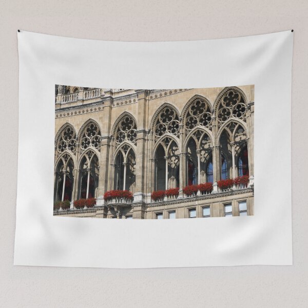 Item preview, Windows and flowers facade Rathaus Vienna Austria designed and sold by goceris.